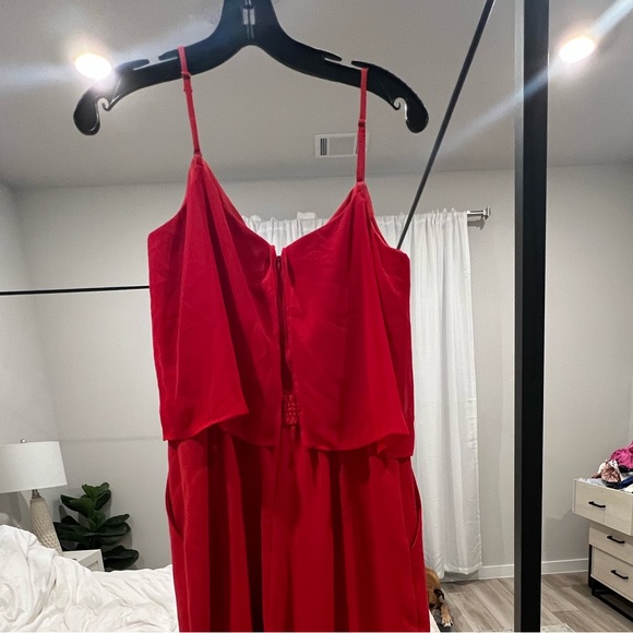 Chelsea28 Red Jumpsuit - Picture 3 of 3